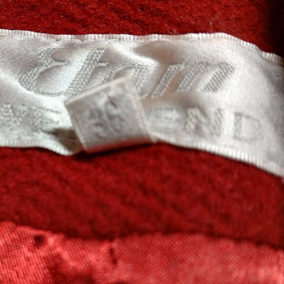 ELAM Red Wool Blend Long Peacoat 36 EU/XS US - Picture 4 of 11